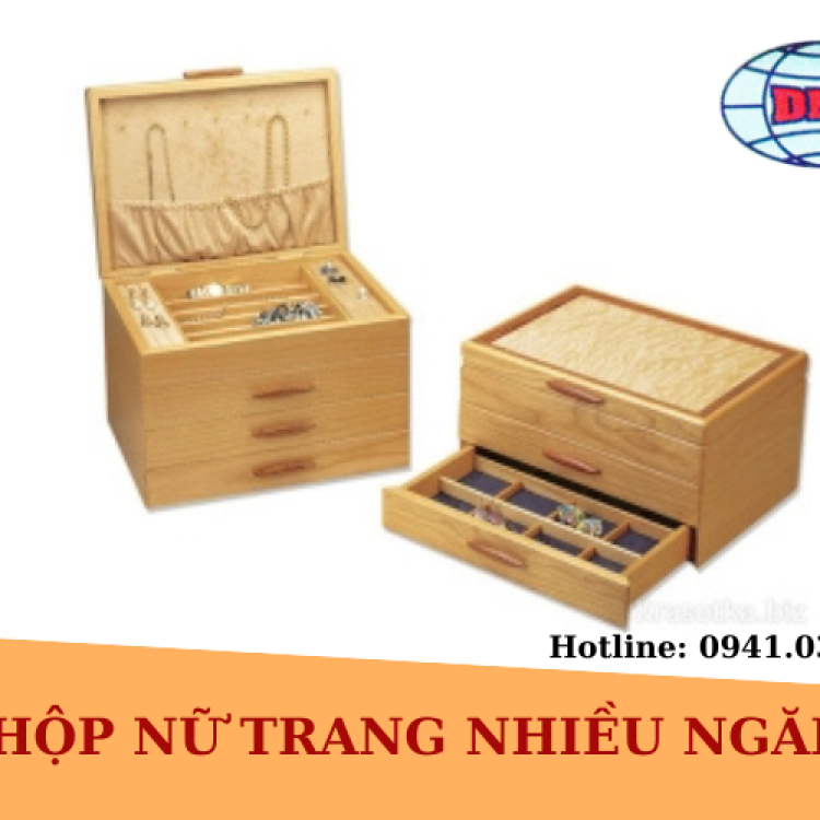 Hộp Nữ Trang Nhiều Ngăn